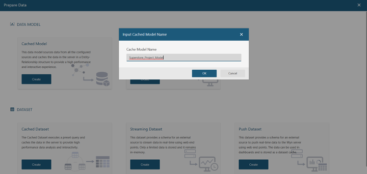 Create a data model