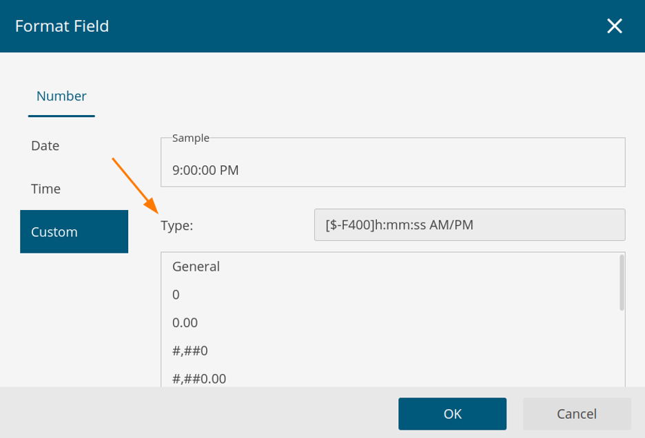 Data Format Field