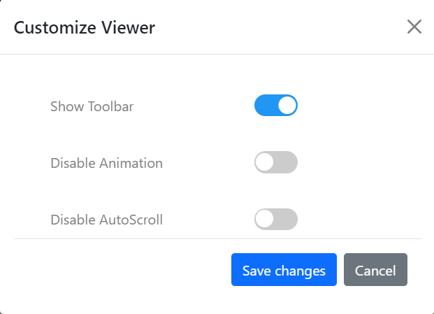 Customize Viewer in Wyn Dashboards