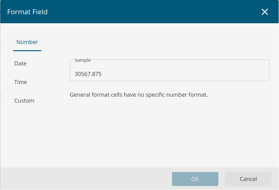 Date Format dropdown menu