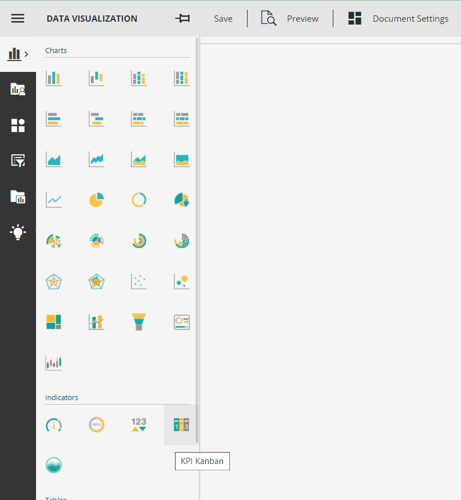 KPI Kanban visualization