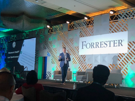 Closing speaker at Forrester Conference