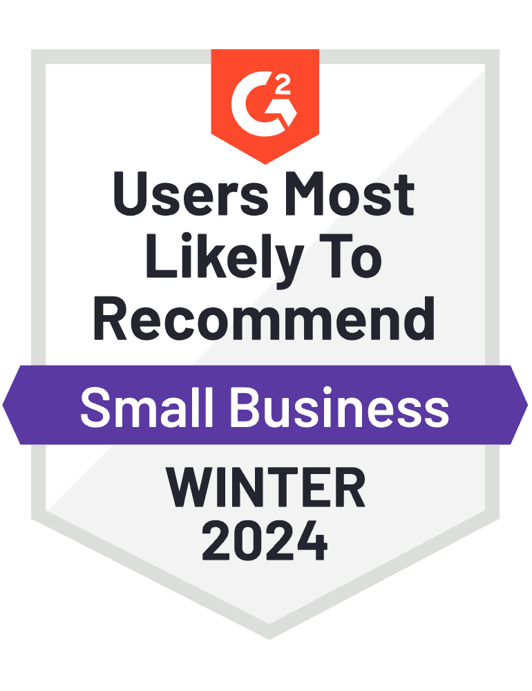 G2 Users Most Likely to Recommend Badge