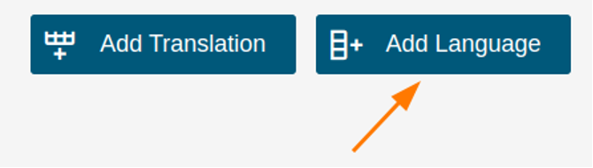The Add Language button in WynDashboards