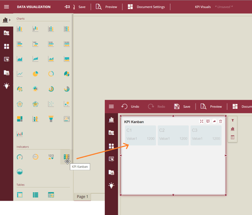 Adding the KPI Kanban to Dashboard